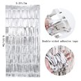 thumbnail image 5 of KIRIKOU Pack of 3 Silver Foil Fringe Curtains Backdrop Party Decoration, 3.2ft x 6.5ft Metallic Tinsel Curtain Photo Backdrop for Birthday Bachelorette Party Bridal Baby Shower Decorations, 5 of 5