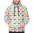 thumbnail image 4 of Hoodies for Men - Colorful Bus Long Sleeve Comfrt Men'S Fashion Hoodies & Sweatshirts, Sweatshirts for Men Hoodies Pullover Clothing Clothes with Pouch, 4 of 7