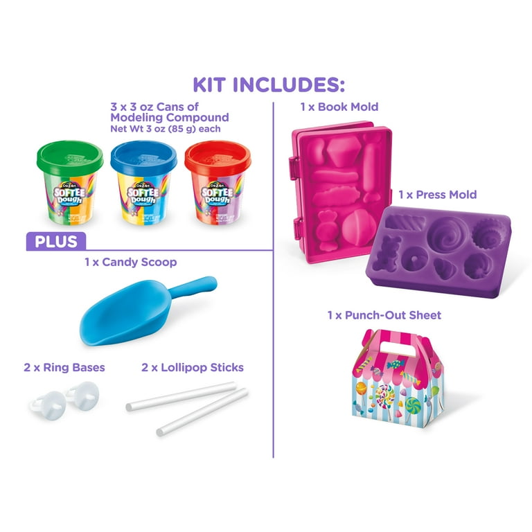 Cra-Z-Art Softee Dough Rainbow Candy Maker, Kids Play Dough Cra-Z-Art Softee Dough Rainbow Candy Maker, Kids Play Dough