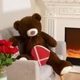 thumbnail image 6 of HollyHOME 36 Inch Giant Teddy Bear Big Plush Stuffed Animal Soft Cuddly Toy Gift for Girlfriend Kids Valentine's Day  Chocolate, 6 of 9