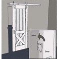 thumbnail image 3 of Stainless Steel Barn Sliding Door Lock - Black Barn Sliding Door Lock, 3 of 5