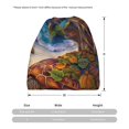 thumbnail image 3 of Disketp Colorful Maple Leaf Beach Turtle Slouchy Beanie Hip-Hop Soft Lightweight Running Beanie Adult Hats Chemo Cap for Men Women, 3 of 8