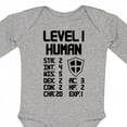 thumbnail image 4 of Inktastic Level 1 Human Boys or Girls Long Sleeve Baby Bodysuit, 4 of 5