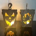thumbnail image 1 of Halloween Wooden Lighted Pumpkin for Tabletop,B, 1 of 5