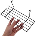 thumbnail image 2 of Milisten 1pc Grid Iron Frame Hanging Iron Frame Shelf Simple Wall Decoration for Pet Parrot Bird Perching(Black), 2 of 6
