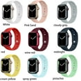 thumbnail image 2 of ALMNVO Silicone Sport Watch Strap for Apple Watch Bands 38mm 44mm 40mm 41mm 45mm 42mm for Women Man, Silicone Sport Replacement Wristband Bracelet for iWatch Bands Series 6 SE 7 5 4 3 2 1, 2 of 9