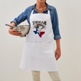 thumbnail image 4 of CafePress - Bull Skull Born Texas - Kitchen Apron with Pockets, Grilling Apron, Baking Apron, 4 of 5