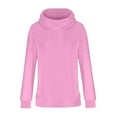 thumbnail image 7 of ZQGJB Fashion Sweatshirts for Women Long Sleeve Turtle Neck Solid Color Pullover Tops Loose Oversized Casual Basic Athletic Sweater T-Shirts Pink M, 7 of 7