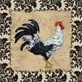 thumbnail image 3 of Brent, Paul 15x15 Black Modern Framed Museum Art Print Titled - Bergerac Rooster Black I, 3 of 5