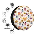 thumbnail image 4 of Gaeub cute bugs Print 14-17in Tire Cover, Spare Tire Cover, for Camper Caravan, Trailer, Car, Truck, SUV, Jeep-15 inch, 4 of 6