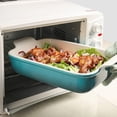 thumbnail image 4 of Sweejar Porcelain Baking Dish, Rectangular Bakeware Lasagna Pan, Casserole Dish for Daily Use, 13*9.6 inch ,Gradient Blue, 4 of 6