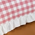 thumbnail image 5 of GLORY SEASON Plaid Throw Pillow Covers Set of 2 with Retro Ruffle Flounces Trim gingham cottage Pillow Cases 18x18In, 5 of 10