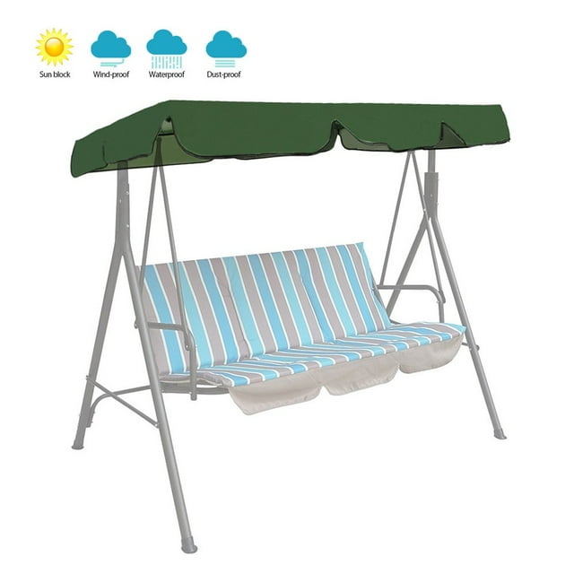 Housse Pare-Soleil pour Balançoire de Jardin/patio Extérieure, Format 3 Places