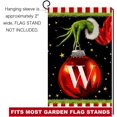 thumbnail image 6 of Christmas Monogram Letter W Garden Flag 12x18 Vertical Double Sided Winter Holiday Outside Decorations Burlap Family Last Name Initial Yard Flag, 6 of 6