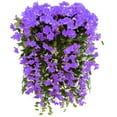 thumbnail image 2 of SDJMa Hanging Flowers Artificial Violet Flower Wall Wisteria Basket Hanging Garland Vine Flowers Fake Silk Orchid, 2 of 2