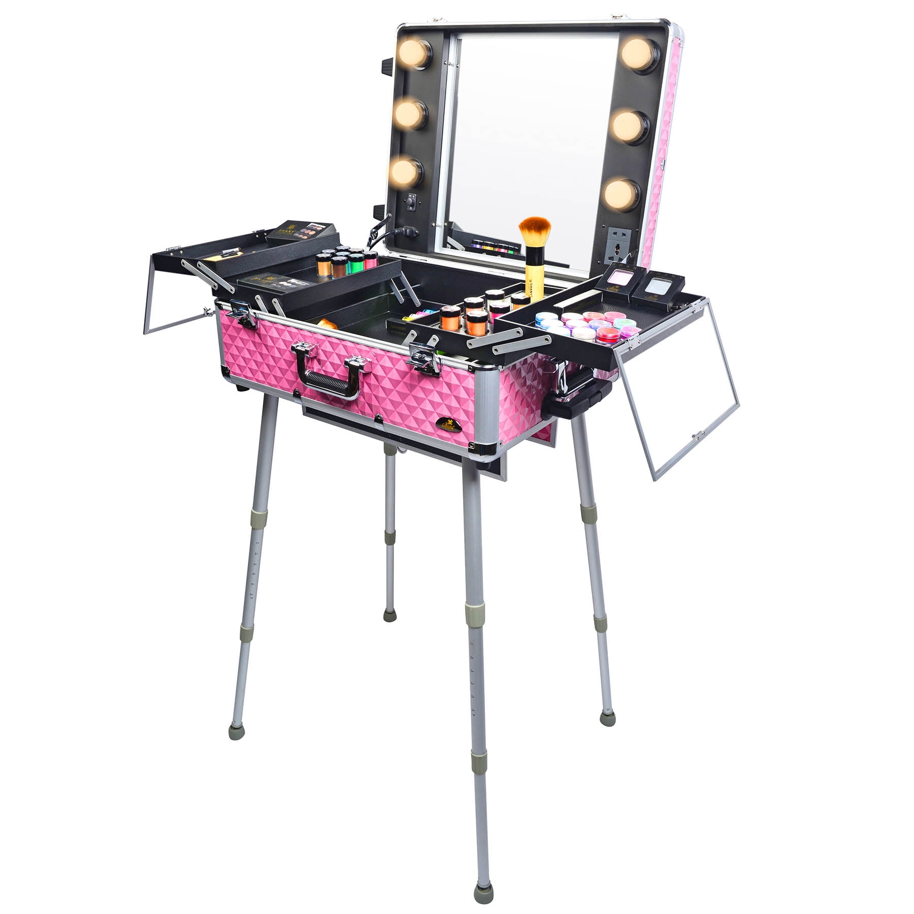 (600 Value) SHANY Studio ToGo Wheeled Makeup Trolley Case & Organizer
