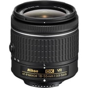 Nikon AF-P DX NIKKOR 18-55mm f/3.5-5.6G VR Zoom Lens for Nikon F-Mount DSLR Cameras, Black, International Model