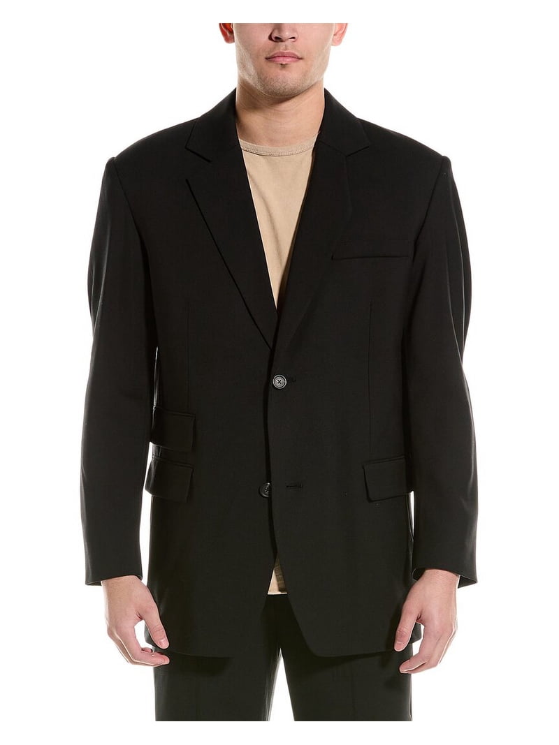 Helmut Lang mens Oversized Wool-Blend Blazer, 46, Black - Walmart.com