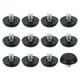 thumbnail image 1 of Niveladores de pies de muebles con rosca de 1/4, 12 piezas, tornillo ajustable de 23x10, negro, 1 of 6