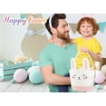 thumbnail image 5 of LITERRA Easter Bunny Basket，Empty Egg Basket With Handles，Baby Gift Basket For Nursery，Laundry，Toys，8L, 5 of 7