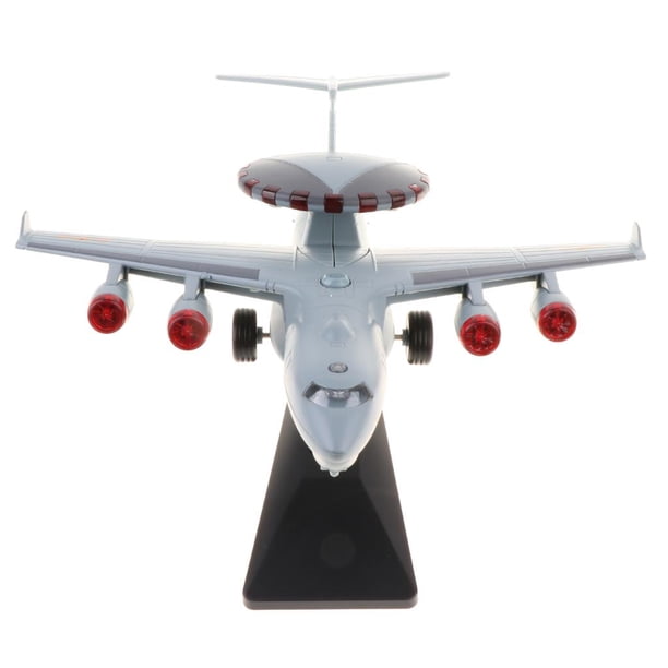 Prettyia Alloy Diecast Fighter pilas de botón Gris plateado perfke Juguete de avión de aleación Diecast