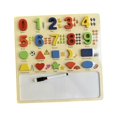 thumbnail image 3 of HILABEE Wooden Number Puzzles Board Problem Solving Colorful number of blocks Development 0 to 9, 3 of 9