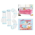 thumbnail image 6 of 8 Pieces Hamster Tubes Set Connected Tunnels External Pipes for Cage Accessories Blue, 6 of 10