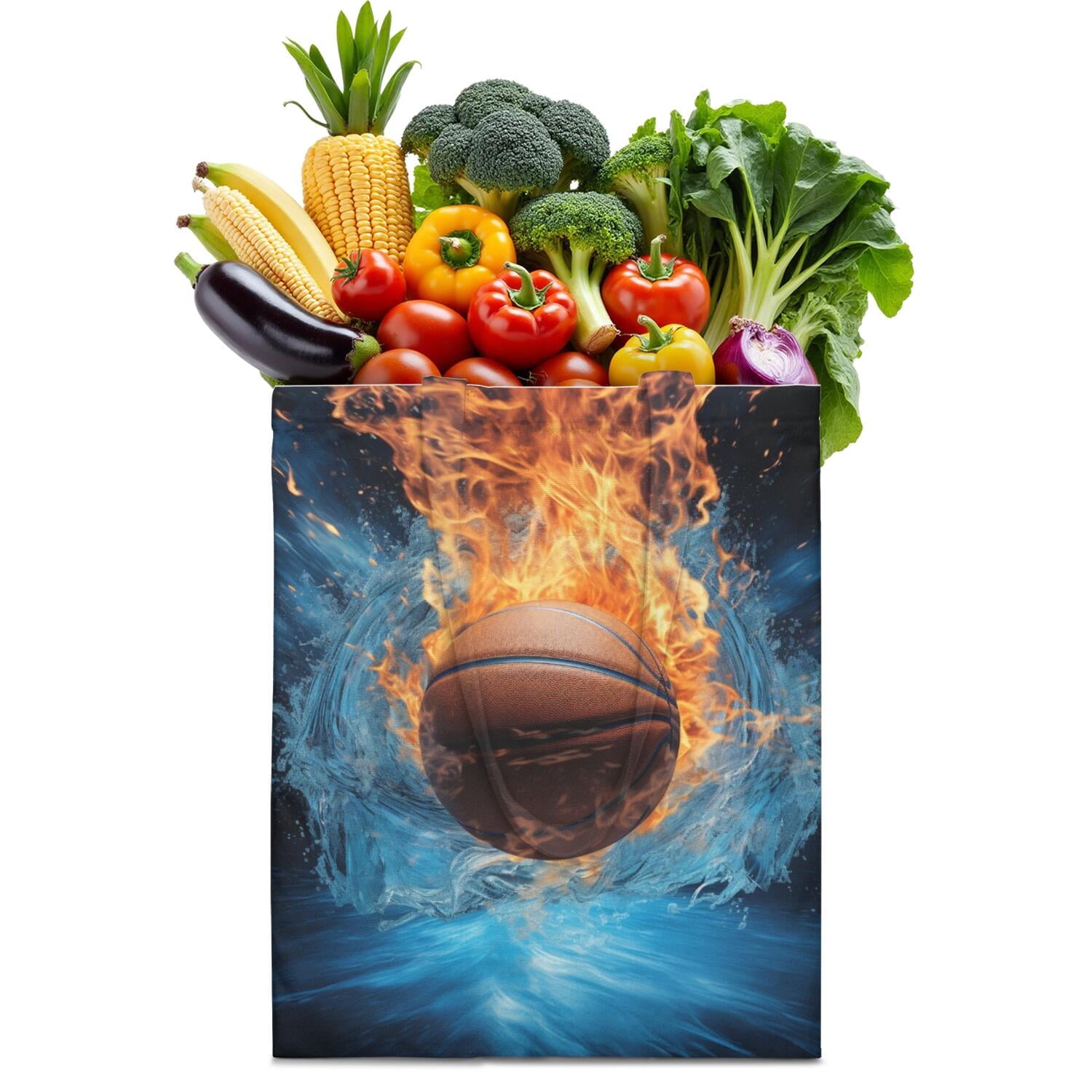 Softball Sports Canvas Tote Bag – Baseball Football Soccer Basketball Print Reusable Tote Bag, Kids Boys Teen Athlete Team Competition Play Training ...