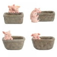 thumbnail image 2 of 1PC Cute Cartoon Pig Flower Pot for Cactus Potted Plant Cute Pig Animal Theme Home Desktop Decoration Flower Pot, 2 of 8