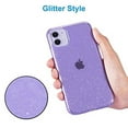thumbnail image 3 of iPhone 11 Case, JJGoo Slim Fit Glitter Bling Sparkly Shock Absorption Drop Protection Shockproof Protective Phone Case for iPhone 11 6.1-Inch 2019, Purple Glitter Case Especially for Purple iPhone 11, 3 of 7