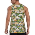 thumbnail image 3 of Fotbe Construction Machinery1 Pattern Men's Quick Dry Workout Tank Top Gym Muscle Tee Fitness Bodybuilding Sleeveless T Shirt Breathable Workout Shirt-4X-Large, 3 of 9