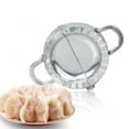 thumbnail image 3 of Stainless Steel Dumpling Maker Mold | Dough Wrapper Cutter | Effortless Dumpling, Ravioli, Fruit Pocket Press | Easy Clean, Dishwasher Safe | 15.5x10.5x2.5cm | 1 Piece, 3 of 7