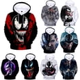 thumbnail image 2 of Venom hooded hoodie 3D digital print adult hoodie, 2 of 10