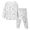 AB684 White, variant on Tisuna Pajamas Set For Child Girls Breathable Long Sleeve Crewneck Tops And Pants Sleepwear Kids 2 Pieces Diy Cartoon Print Homewear Set Size 2-3 Years