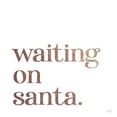thumbnail image 2 of Lux + Me Designs 15x15 White Modern Wood Framed Museum Art Print Titled - Waiting on Santa, 2 of 4