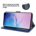 thumbnail image 3 of Mobile Phone Cover for Samsung S10 Plus +, Cover Premium Pu Leather Tpu Flip Cover Magnetic Closure Card Compartment Stand Function Wallet with Lanyard Protective Cover, 3 of 7