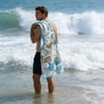 thumbnail image 6 of Oversized Beach Towel 28x55 Inch Quick Dry Microfiber Starfish Seashell Printed Towel for Beach Pool and Summer Vacation, 6 of 6