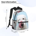 thumbnail image 4 of Vsdgher Puppy Licks Nose Print Unisex Large Capacity Bookbag Schoolbag Casual Daypack for High School/College/Teens/Travel/Work, 4 of 8