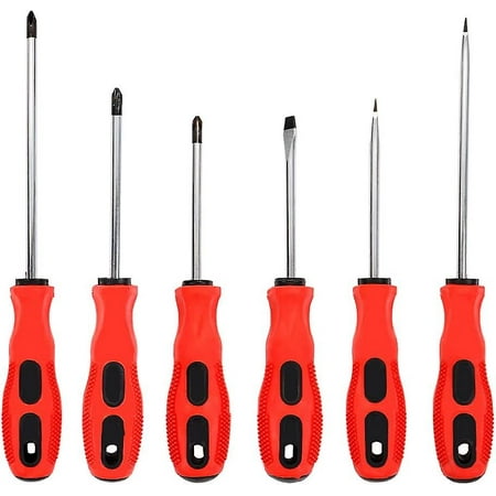

6 Pcs Magnetic Screwdriver Set Include 3pcs Slotted Screwdrivers And 3pcs Gift