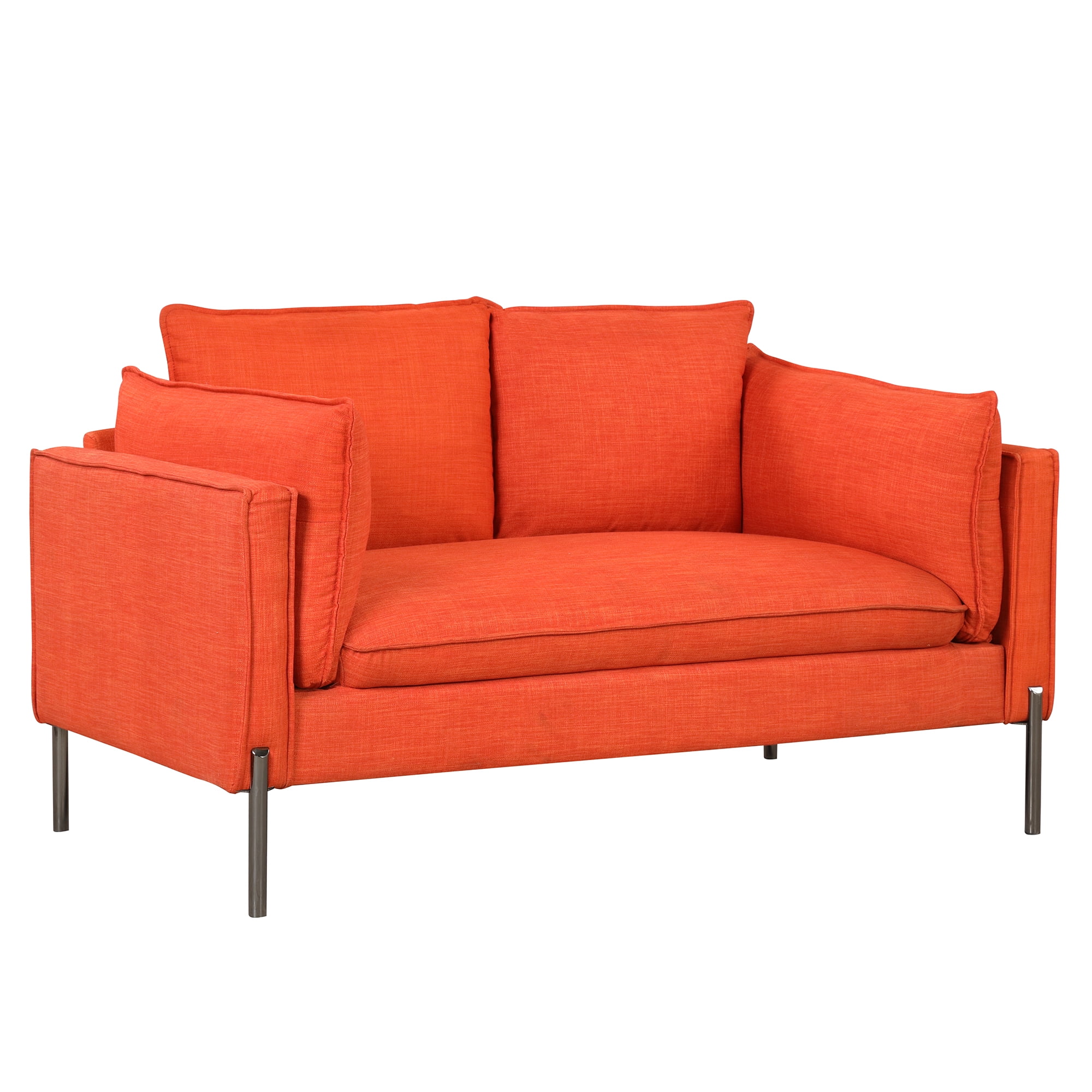CoSoTower Modern Style Sofa Linen Fabric Loveseat Small Love Seats