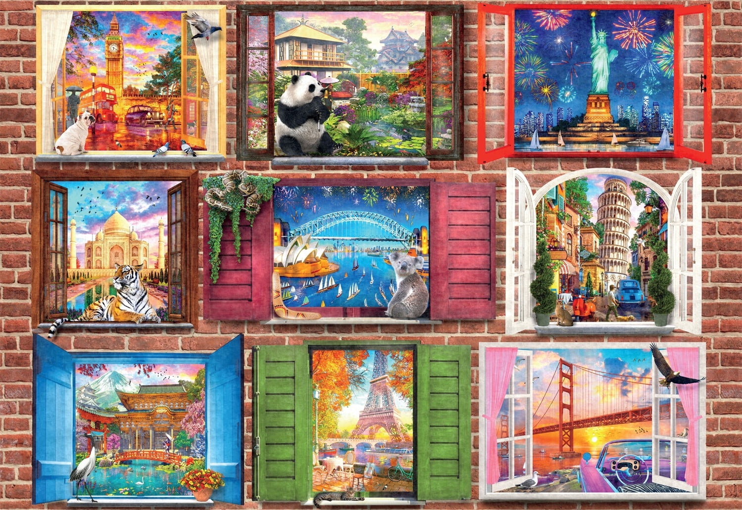 Buffalo Games 1500-Piece Windows Open to the World Interlocking Jigsaw Puzzle for Adults Ages 14+