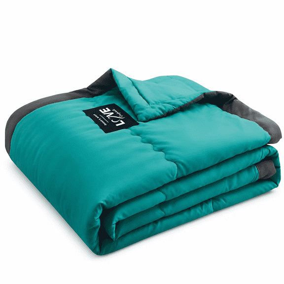 BARKVIA 2026 New Weighted Blanket for Adults Cooling Breathable Heavy Blanket with Glass Beads All-Season Soft Thick Blanket (Green)