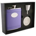 thumbnail image 1 of Visol Products Leather Stainless Steel Stellar Flask Gift Set, 1 of 4