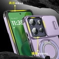 thumbnail image 3 of ELEHOLD Case for Motorola Moto G Power (2025)/Moto G Play 2025, TPU+PC Shockproof Military Grade Built-in Ring Holder Kickstand Magnetic Shockproof Case for Motorola G Power (2025),Purple, 3 of 9