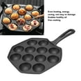 thumbnail image 3 of Octopus Meatballs Frying Pan Takoyaki Pan Cast Iron Takoyaki Pan 12 Grid Takoyaki Pan Takoyaki Baking Tray Octopus Meatballs Frying Pan 12 Grid Takoyaki Cooking Pan Non Sticking, 3 of 8