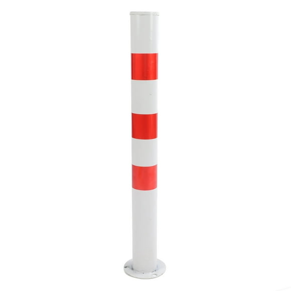 Cold Rolled Steel Bollard Post for Hazard Warning, Traffic Control, Crowd Control & Public Activity Organization with Bright Warning Color, Sturdy Base & Rounded Edges