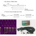 thumbnail image 5 of Elnsivo 300LED Purple Halloween Net Lights, 14.8ftx5ft Christmas Mesh Lights Outdoor Bush Tree Party Decor, 5 of 6