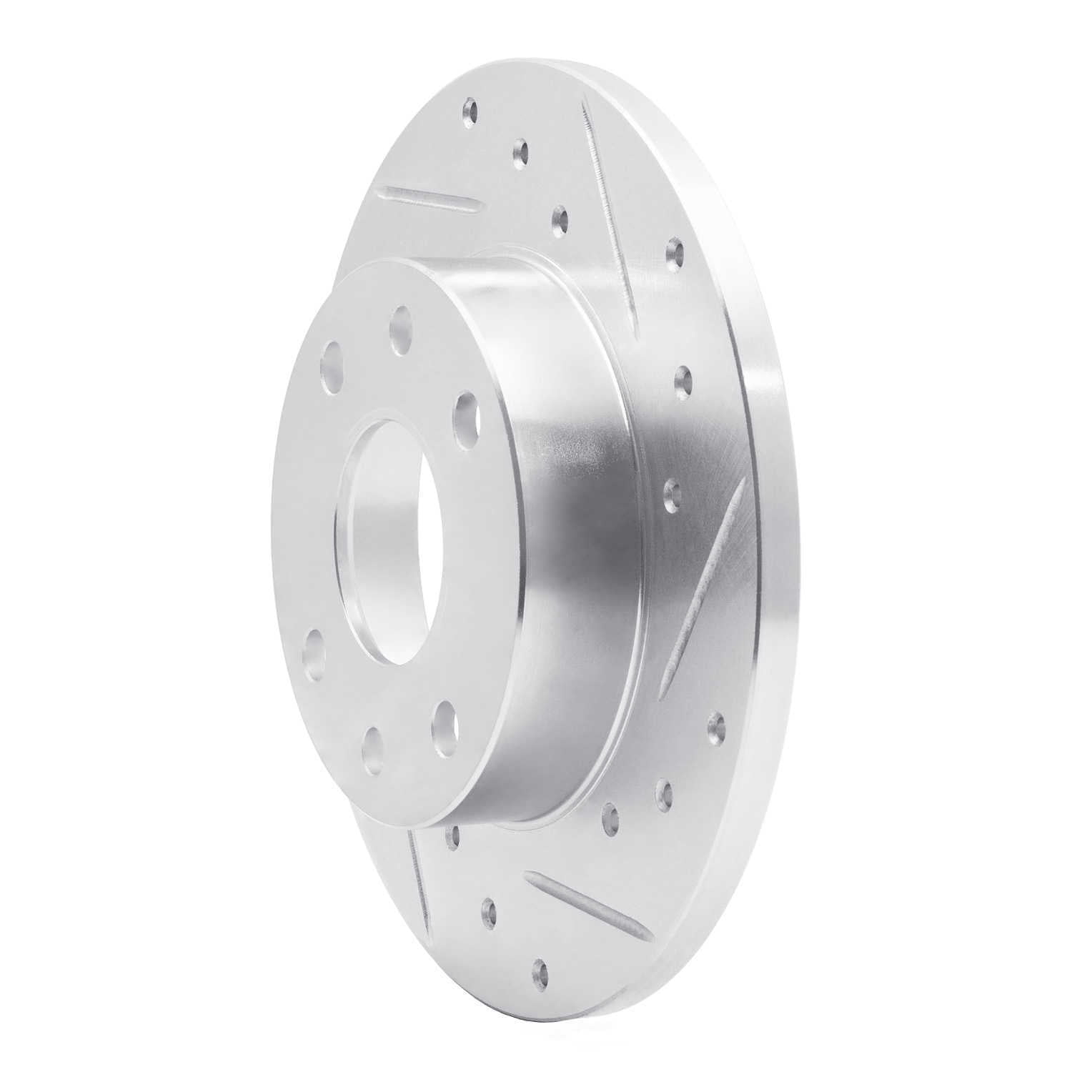Dynamic Friction Company 631-47001R DFC Brake Rotor - Drilled And Slotted - Silver