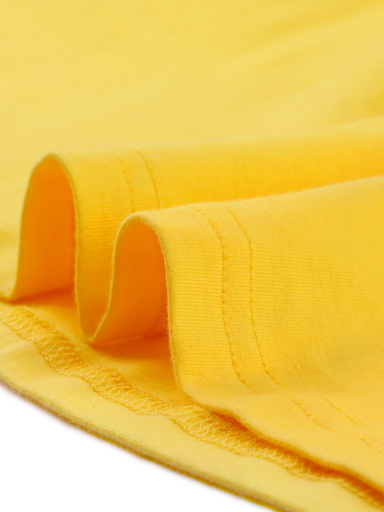 DARING DIVA Women's Elbow Sleeves Boat Neck Slim Fit Classic Tee S Yellow