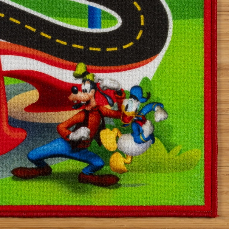 Disney Kids Mickey Mouse Road Play Digital Printed Multicolor